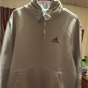Adidas light green hoodie with pockets in front! Comfy and oversized! Layers!
